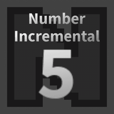 Number Incremental 5 icon