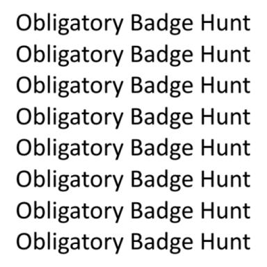 (105) Obligatory Badge Hunt icon