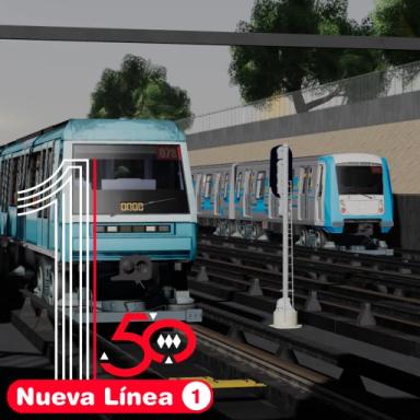 Thumbnail for [V.3.5.6] New Line 1 Santiago Metro - ROBLOX  Game