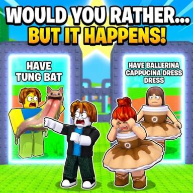 Thumbnail for Would you rather but it happens MEMES 😂 Game