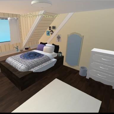 Cozy bedroom icon