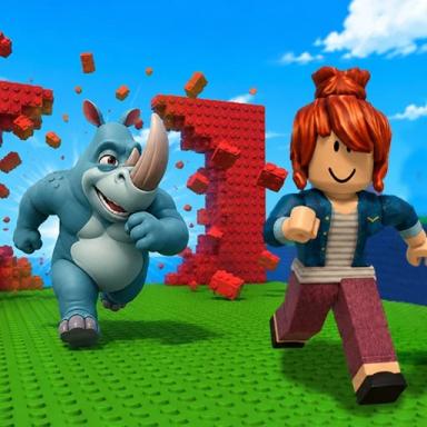 Thumbnail for Rhino Walk 🦏 [2 Player Obby] Game