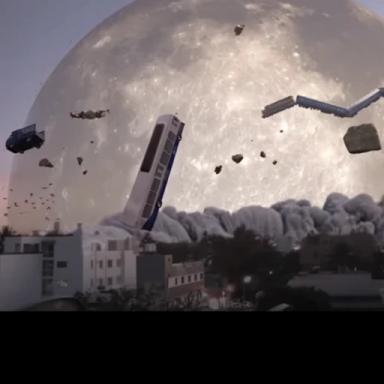 Moon fall to Earth icon