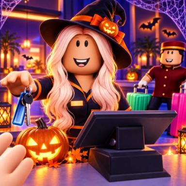 Thumbnail for [👻 HALLOWEEN ] 🏨 Work at a Hotel RP!  Game