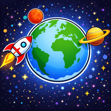 [BADGES] Go to planets in outer space icon