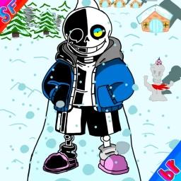 Thumbnail for (Neutral run) Sans Funny Boss Rush Game