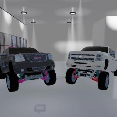 Squatted truck Scene icon