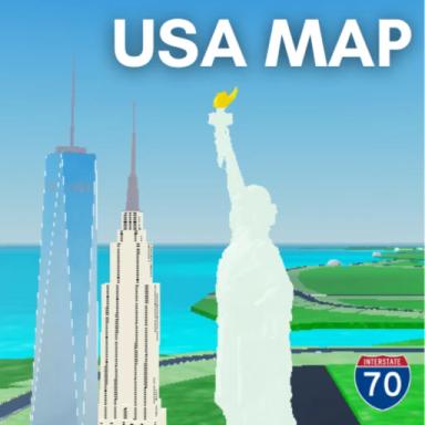 USA Map icon