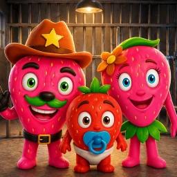 Thumbnail for 🍓STRAWBERRY POLICE FAMILY PRISON RUN ESCAPE! Obby Game