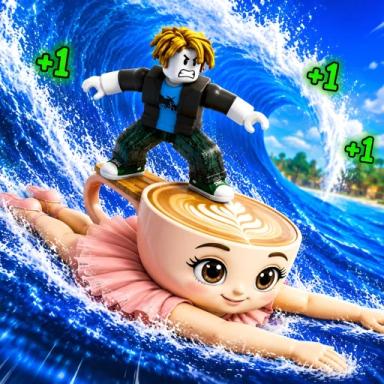 Thumbnail for Brainrot Tsunami Surf Game