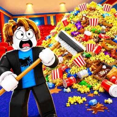 Thumbnail for [📜QUESTS]🍿Clean the Cinema! Game