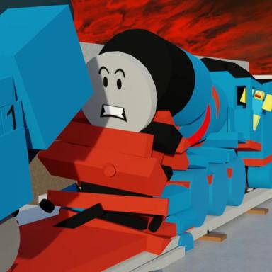 Thumbnail for Blue Train Crash Physics Game