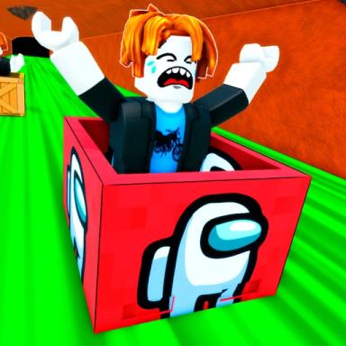 Thumbnail for RIDE A BOX DOWN SLIDE TO VIP OBBY Game