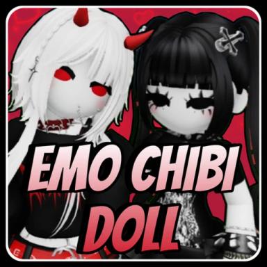 Thumbnail for [NEW 🖤] EMO CHIBI DOLL GIRL OUTFITS Game