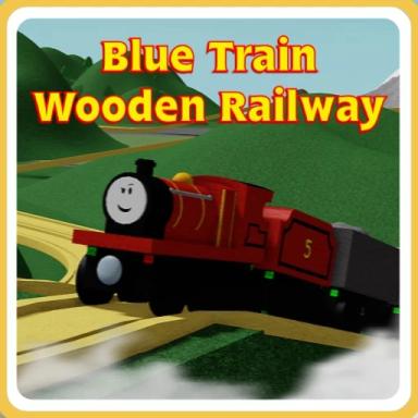 Thumbnail for Blue Train Wooden Railway World Game