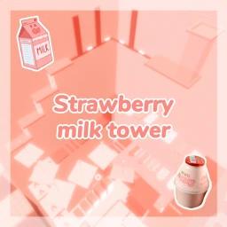 Strawberry milk tower (strawberry tower)  icon