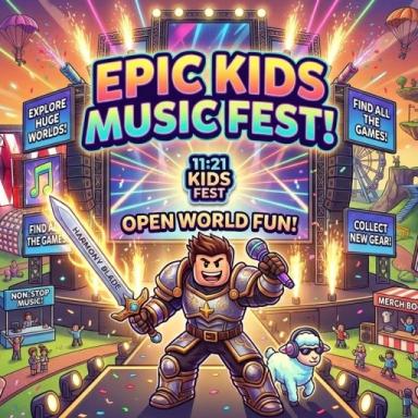 Thumbnail for 🎪 Kids Music Fest! Obby & Maze [CHRISTIAN] Game