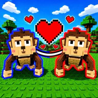 Thumbnail for Monkey Buddies!🐵[2 Player Obby] Game