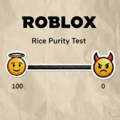 Thumbnail for Roblox Rice Purity Test Game