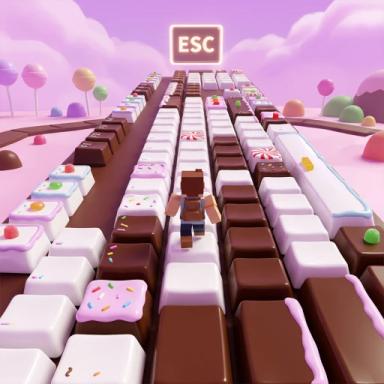Thumbnail for Escape the Keyboard Obby! Game