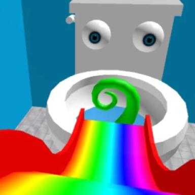 Thumbnail for 🌈 Slide Down A Rainbow Slide Obby! 🌈 Game