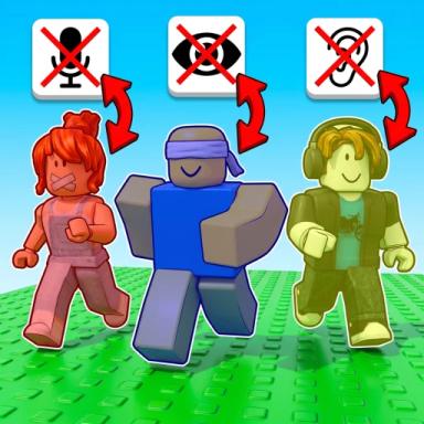 Thumbnail for Blind, Mute and Deaf | 3 player obby  Game