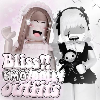 Thumbnail for [NEW🖤] Bliss!! Emo & Dollete Girl Outfits Game