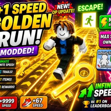 Thumbnail for +1 Speed Golden Run | Modded ADMIN PANEL Game