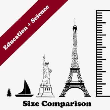 🌍 Size comparison 📐 icon