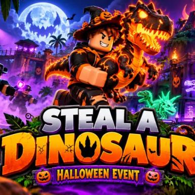 Thumbnail for 🦖 Voler un dinosaure [Événement d'Halloween !!] Game