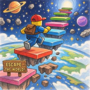 Thumbnail for 🌌🚀 Escape The World Obby! [MEGA FUN] Game