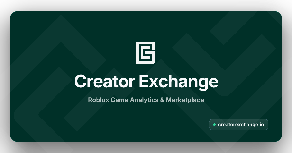Creator Exchange - Roblox Game Analytics & Marketplace